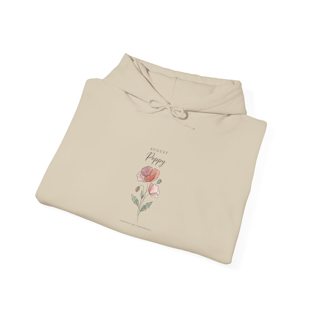 Birth Month Flower Hoodie | Personalized Botanical Watercolor, Custom Name