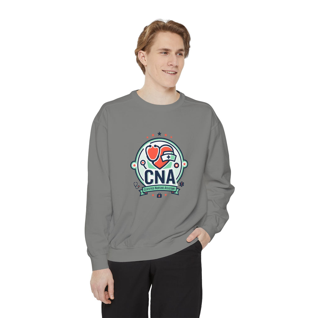 CNA Heart Stethoscope Sweatshirt — Certified Nursing Assistant Crewneck