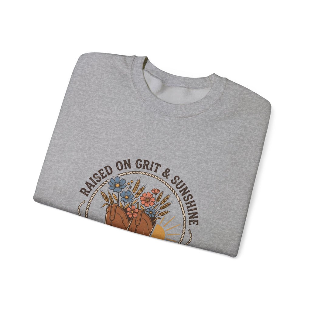 Raised on Grit & Sunshine Sweatshirt | Western Cowgirl Rustic Prairie