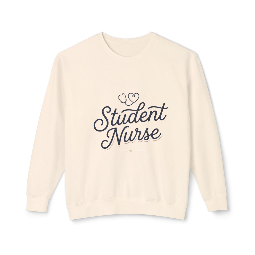 Student Nurse Crewneck Sweatshirt — Cute Stethoscope Nursing School Gift