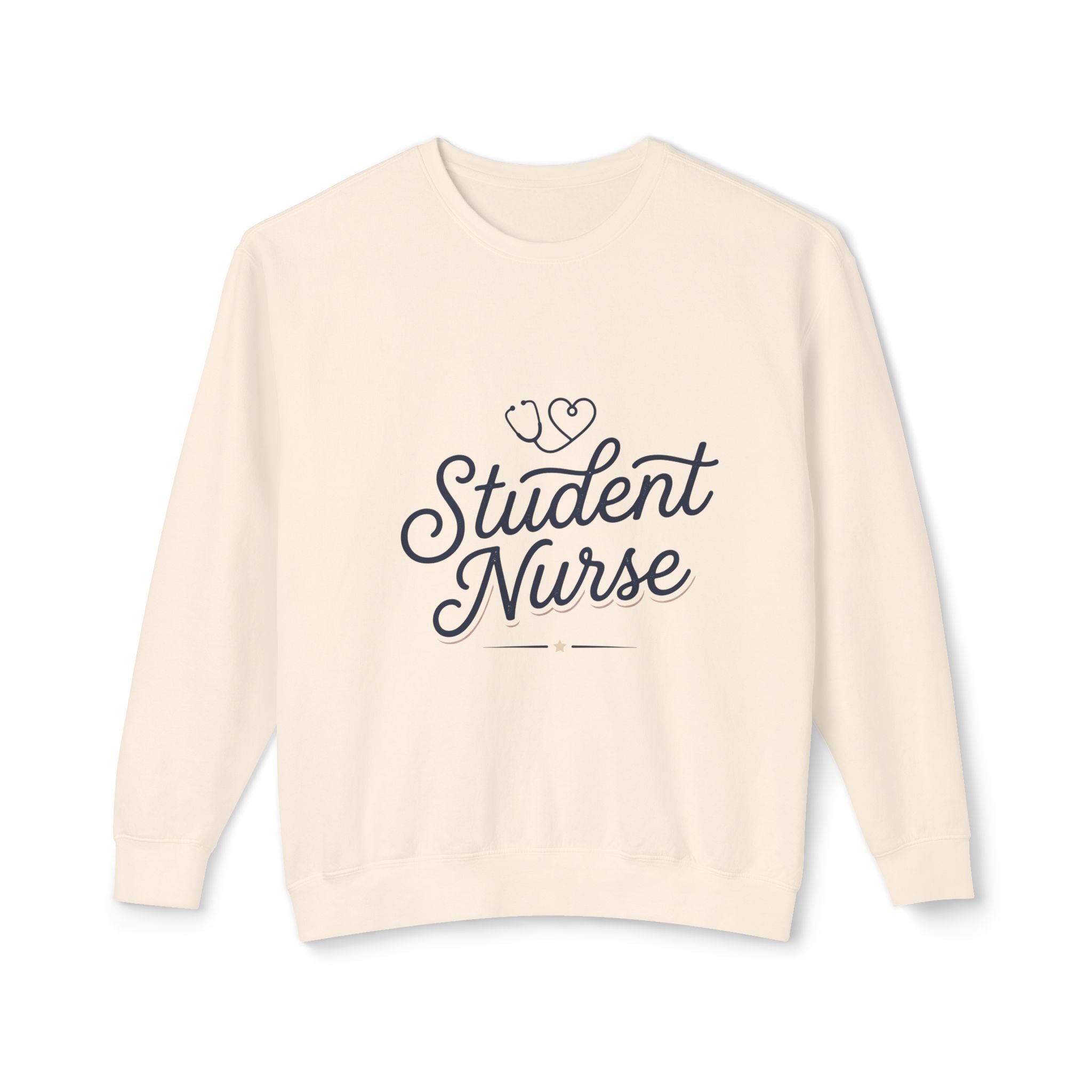 Student Nurse Crewneck Sweatshirt — Cute Stethoscope Nursing School Gift