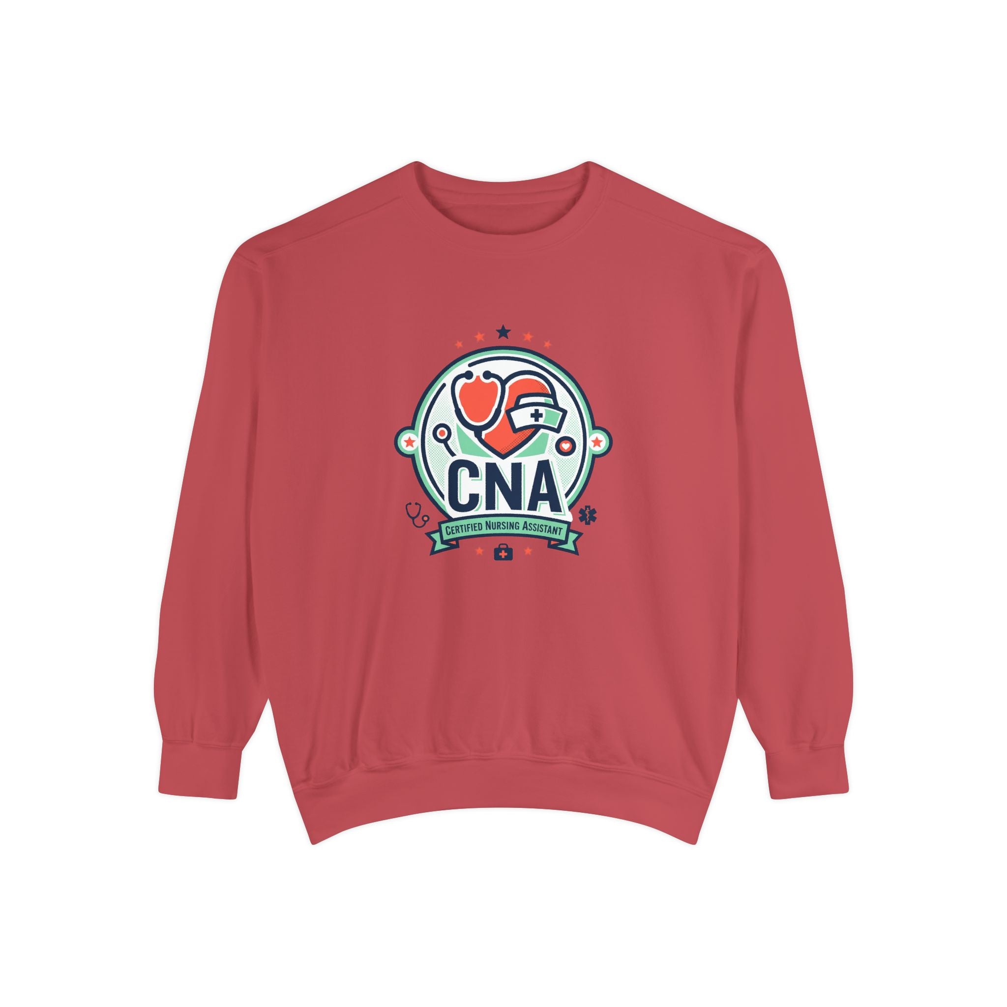 CNA Heart Stethoscope Sweatshirt — Certified Nursing Assistant Crewneck