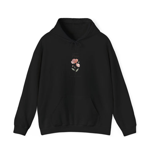 Birth Month Flower Hoodie | Personalized Botanical Watercolor, Custom Name