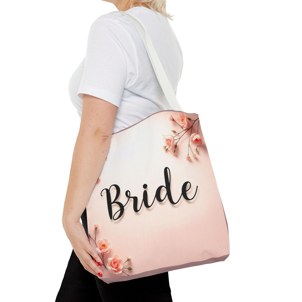 Bride Floral Tote Bag – Pink Bridal Shower & Bachelorette Gift