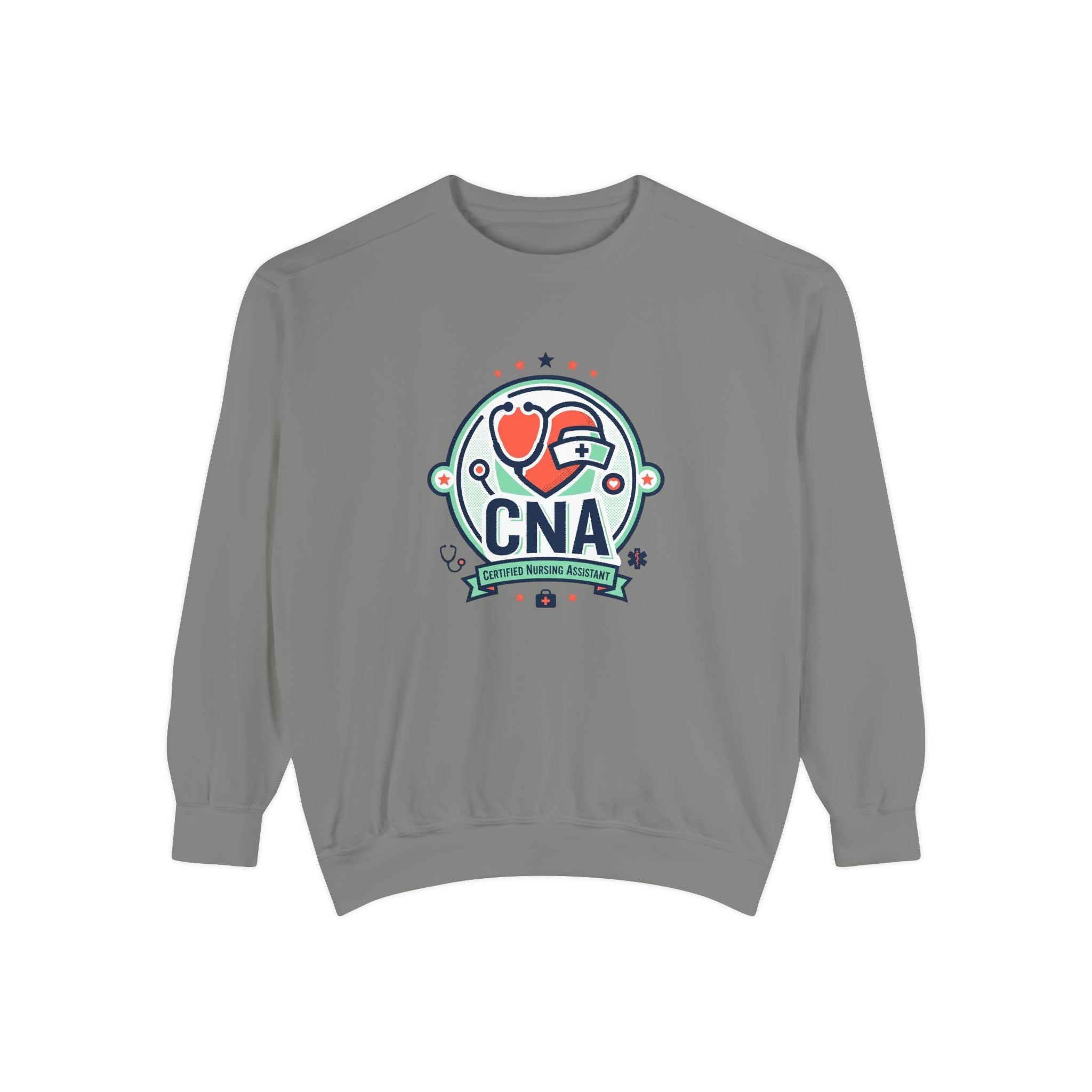 CNA Heart Stethoscope Sweatshirt — Certified Nursing Assistant Crewneck