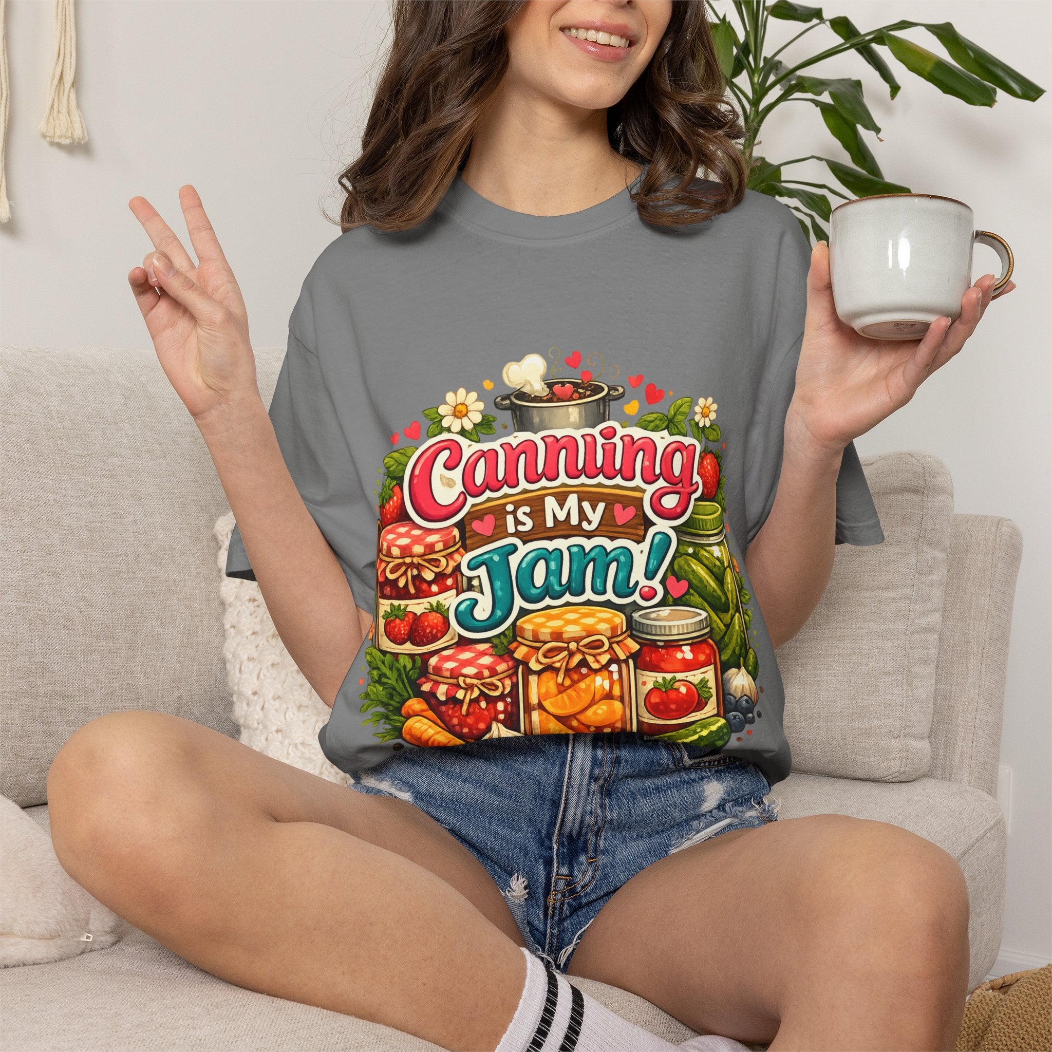 Canning Is My Jam T-Shirt — Retro Mason Jar Canning Shirt for Preservers & Gardeners
