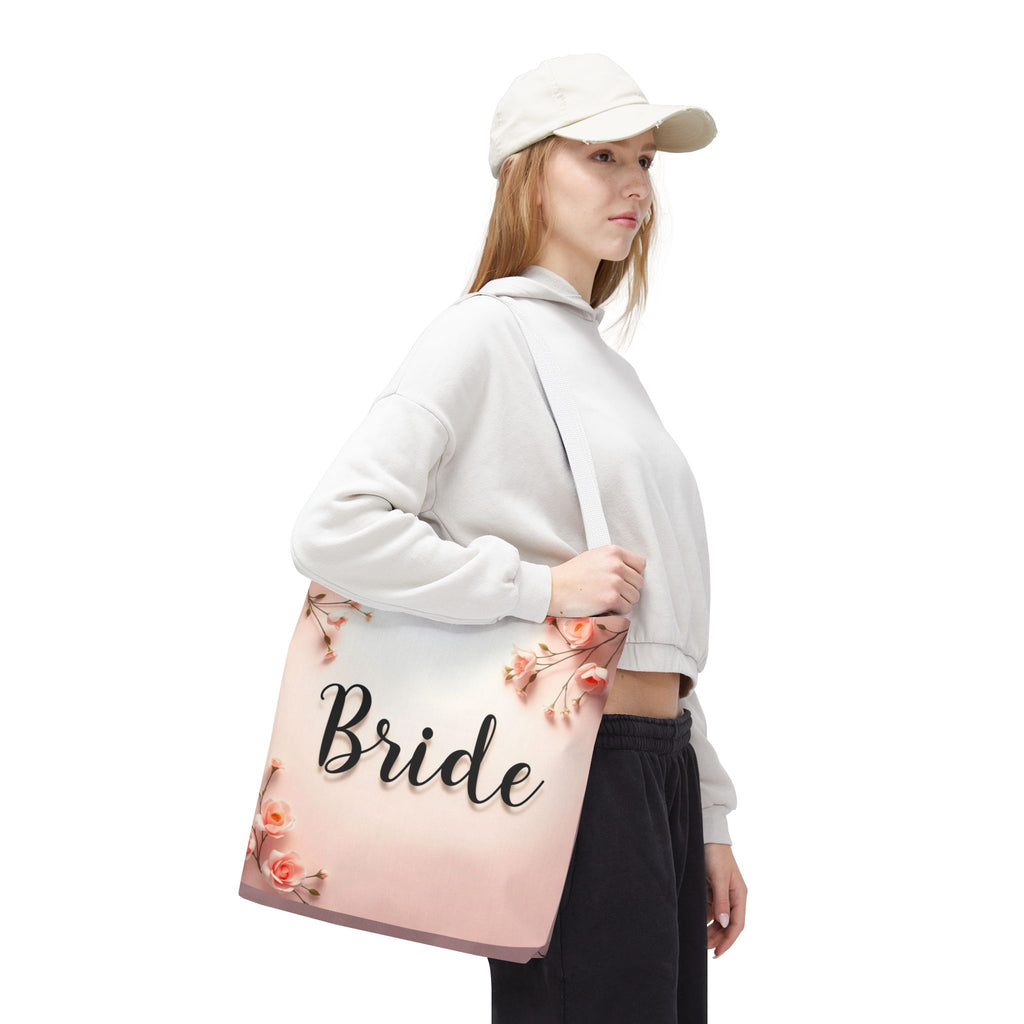 Bride Floral Tote Bag – Pink Bridal Shower & Bachelorette Gift
