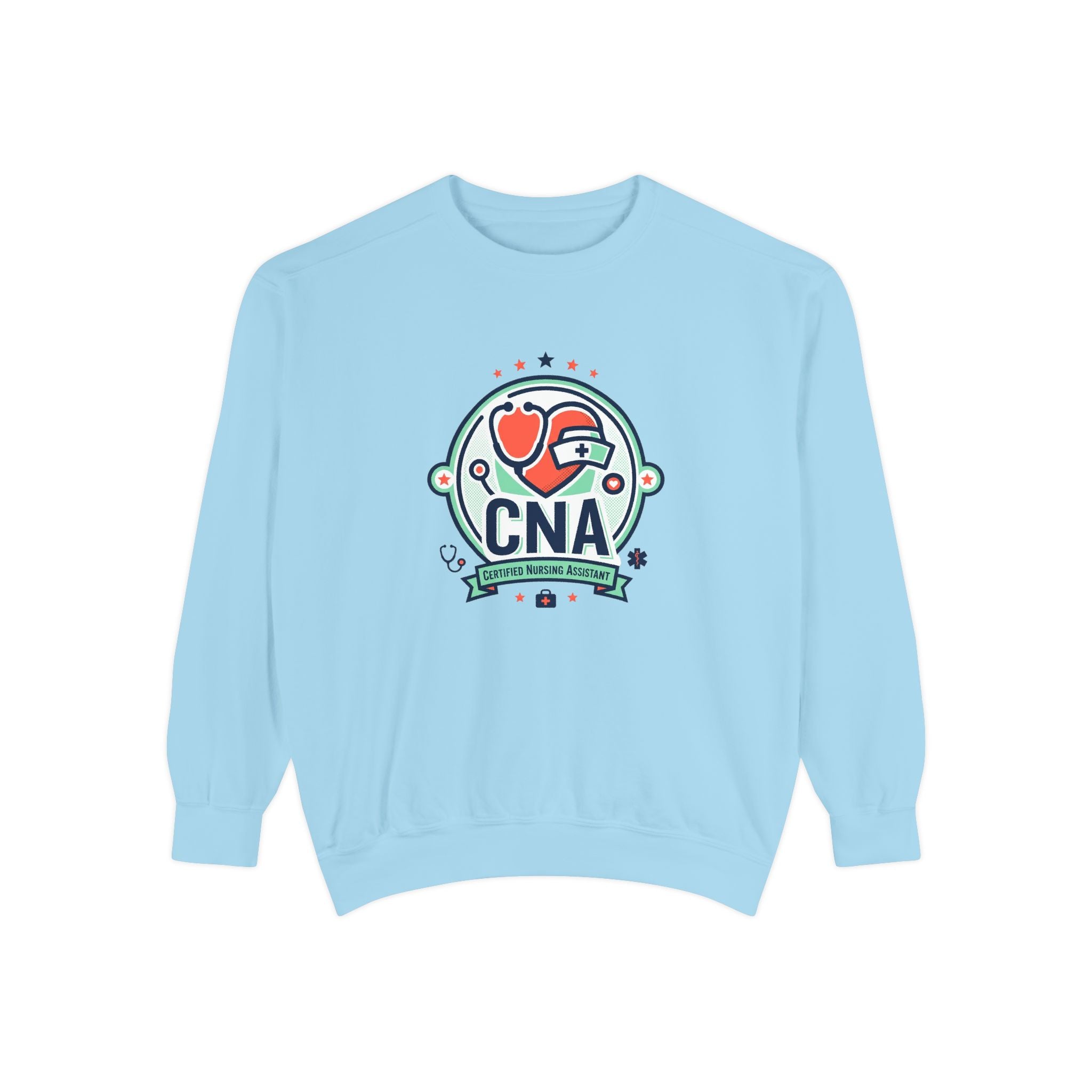 CNA Heart Stethoscope Sweatshirt — Certified Nursing Assistant Crewneck