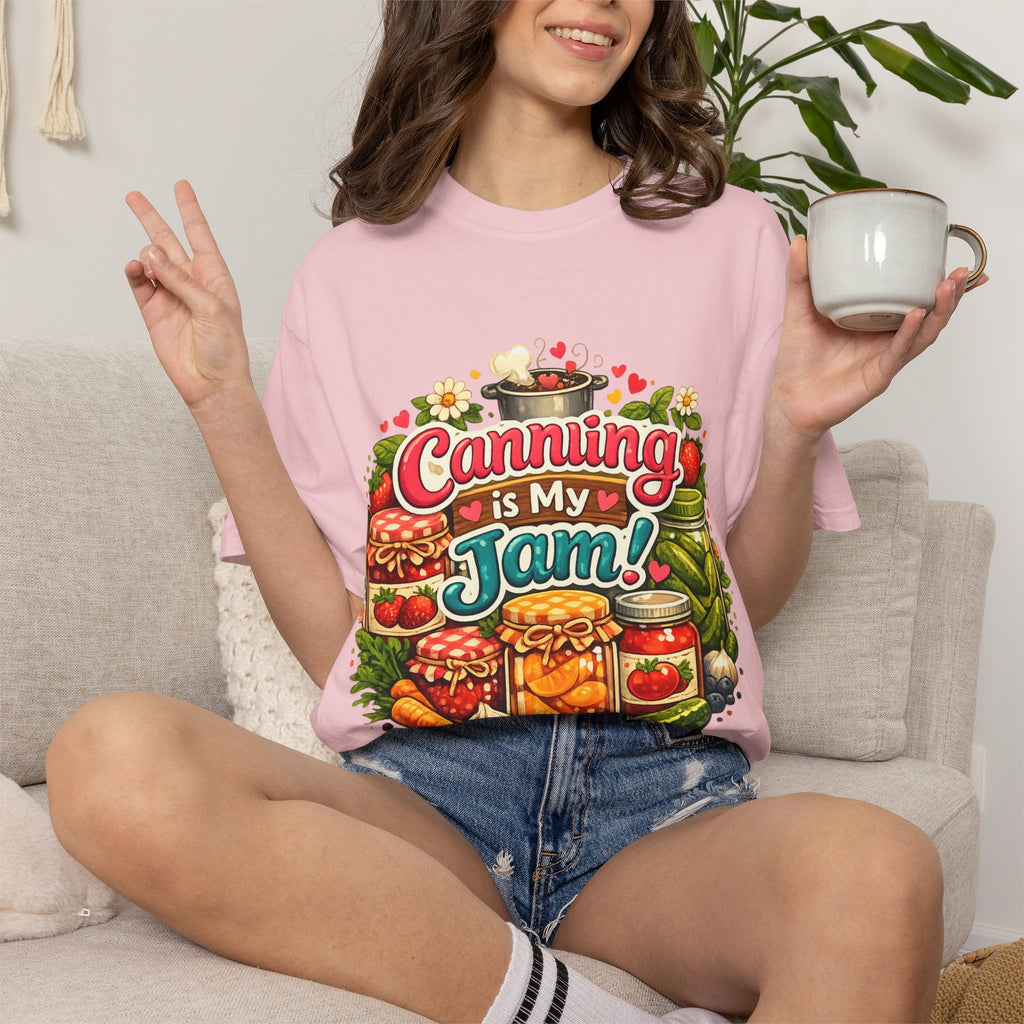 Canning Is My Jam T-Shirt — Retro Mason Jar Canning Shirt for Preservers & Gardeners