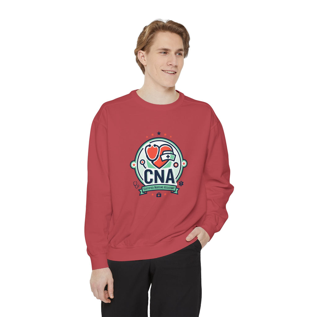 CNA Heart Stethoscope Sweatshirt — Certified Nursing Assistant Crewneck