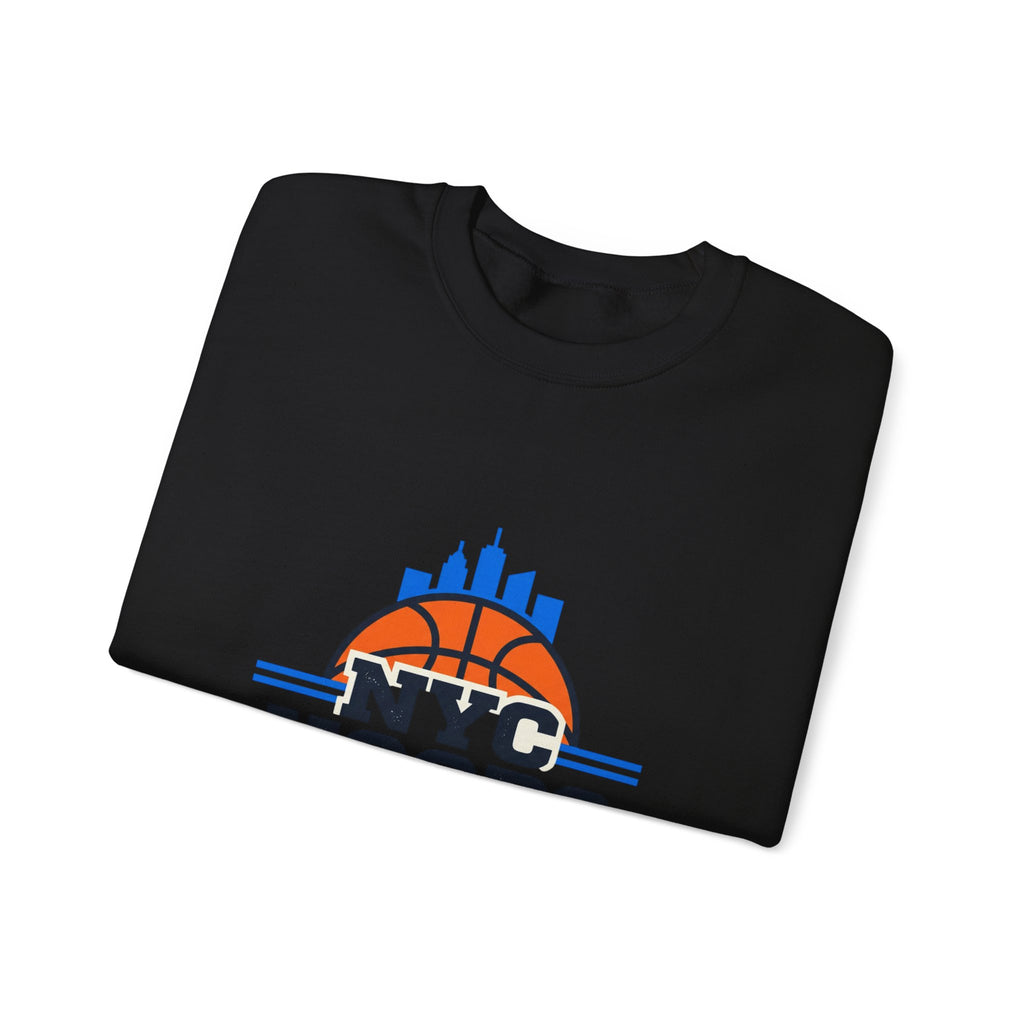 NYC Hoops Club Varsity Crewneck, city basketball, collegiate streetwear