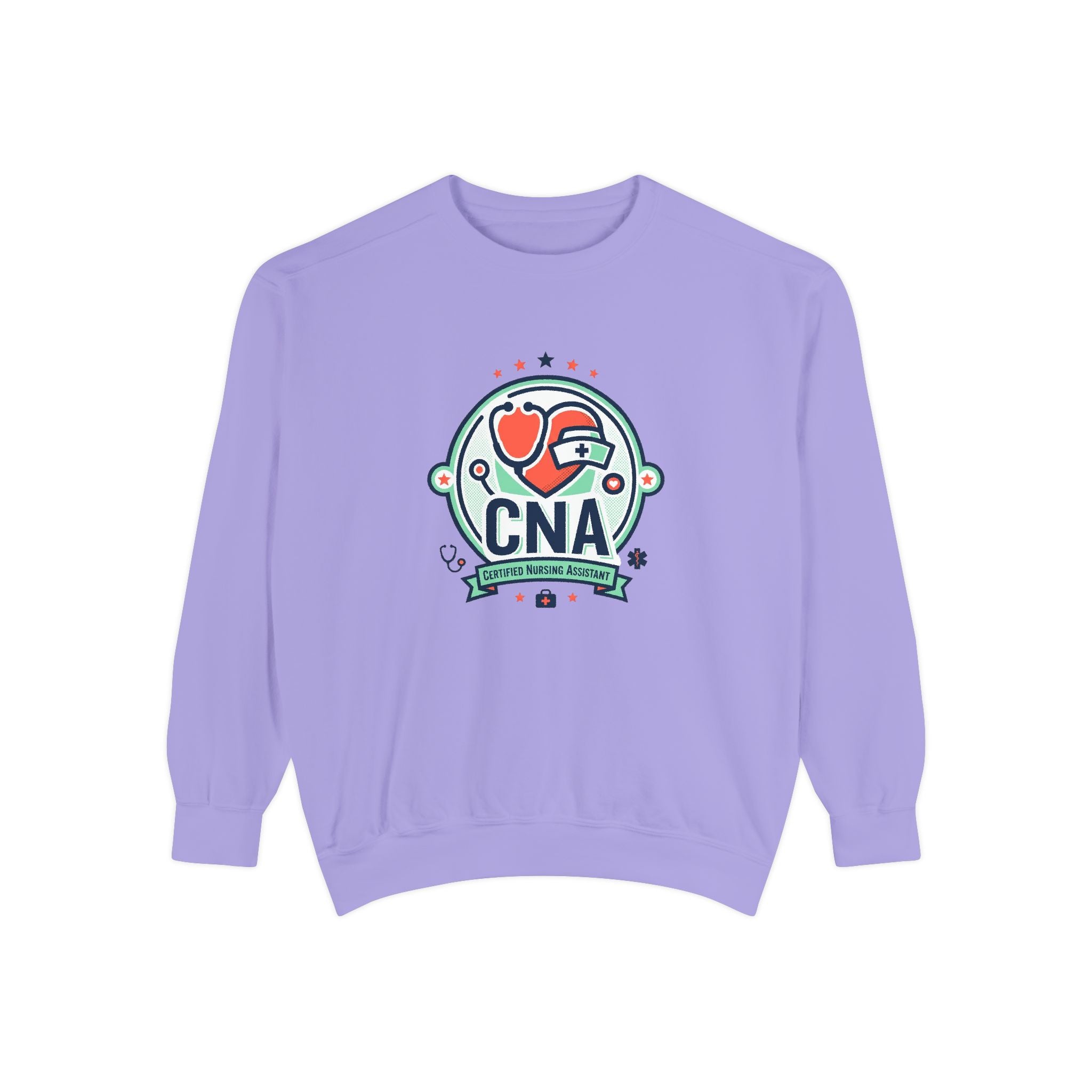 CNA Heart Stethoscope Sweatshirt — Certified Nursing Assistant Crewneck