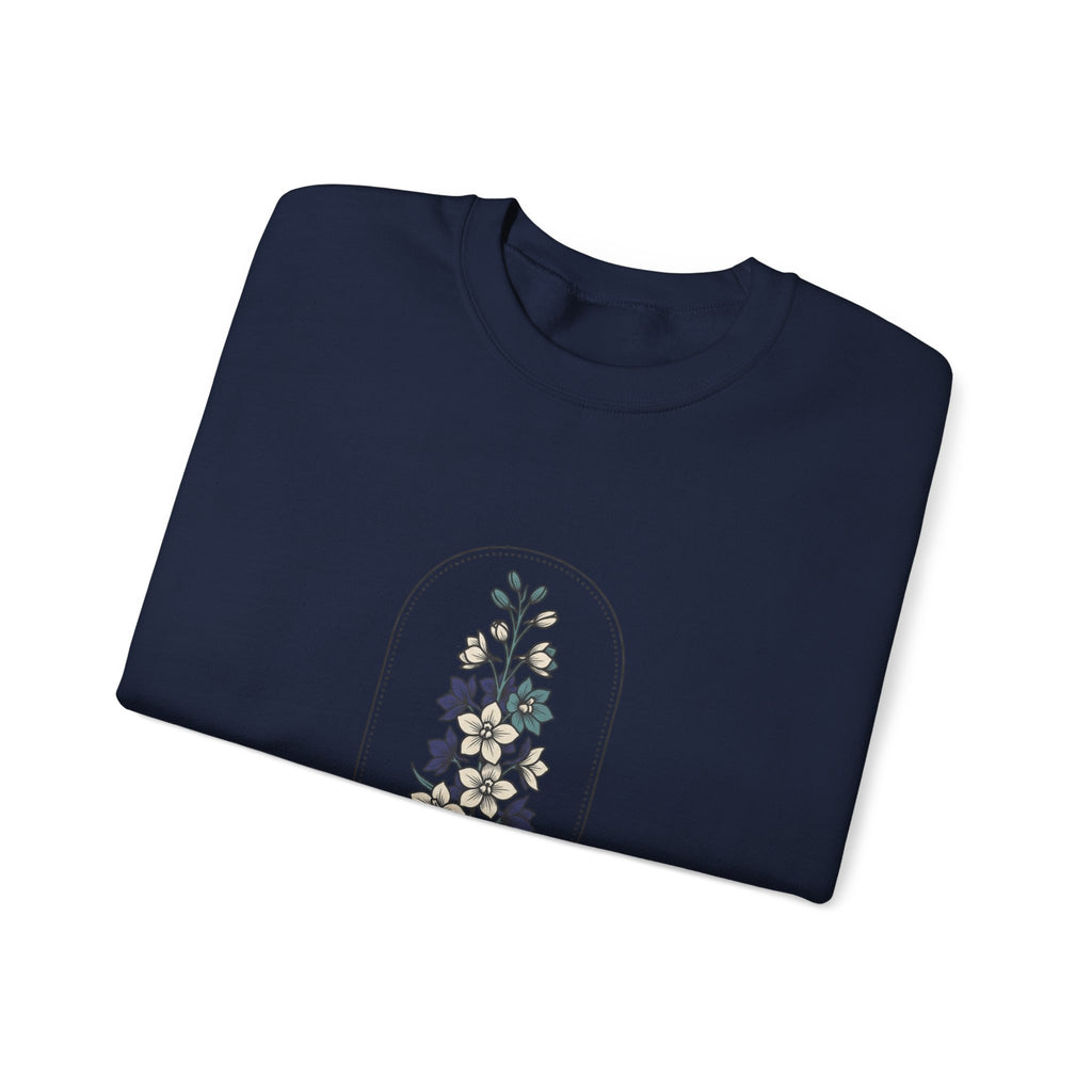 July Birth Month Flower Sweatshirt | Botanical Watercolor, Personalized