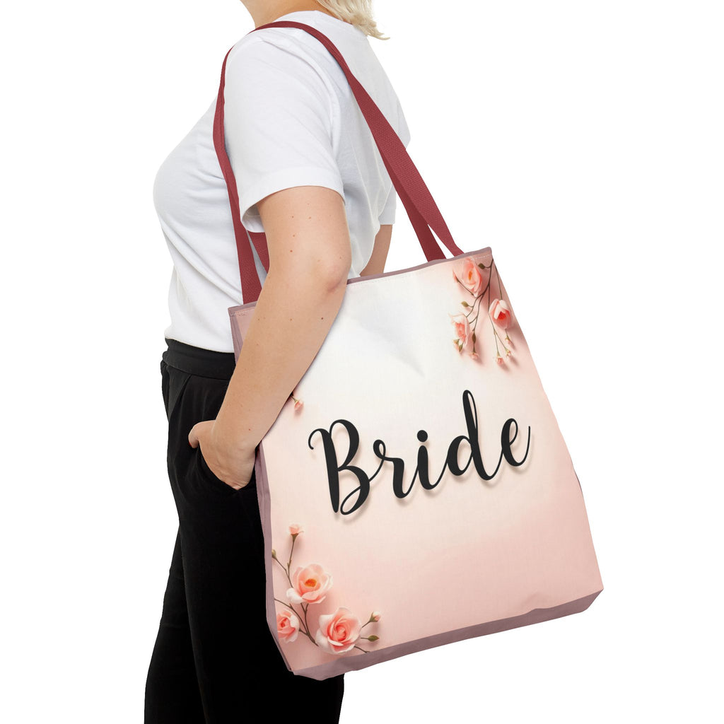 Bride Floral Tote Bag – Pink Bridal Shower & Bachelorette Gift