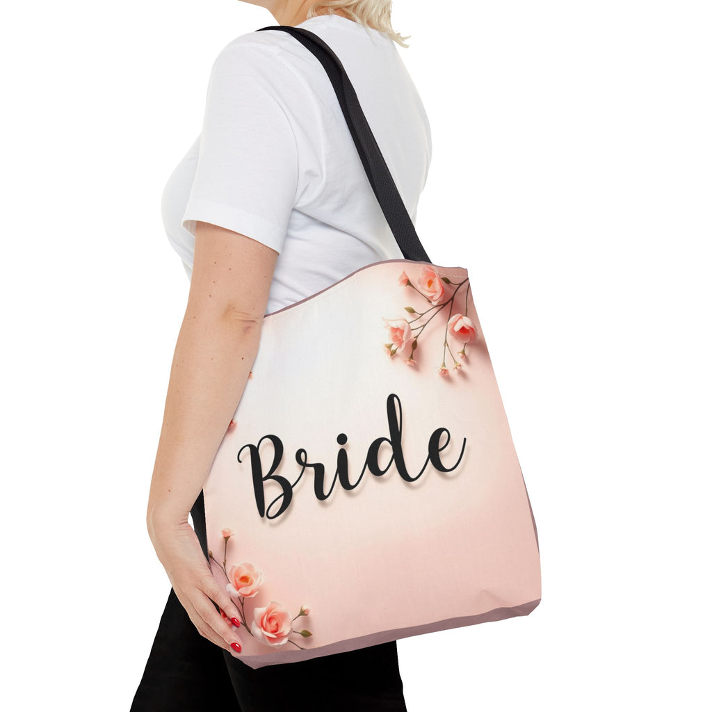 Bride Floral Tote Bag – Pink Bridal Shower & Bachelorette Gift