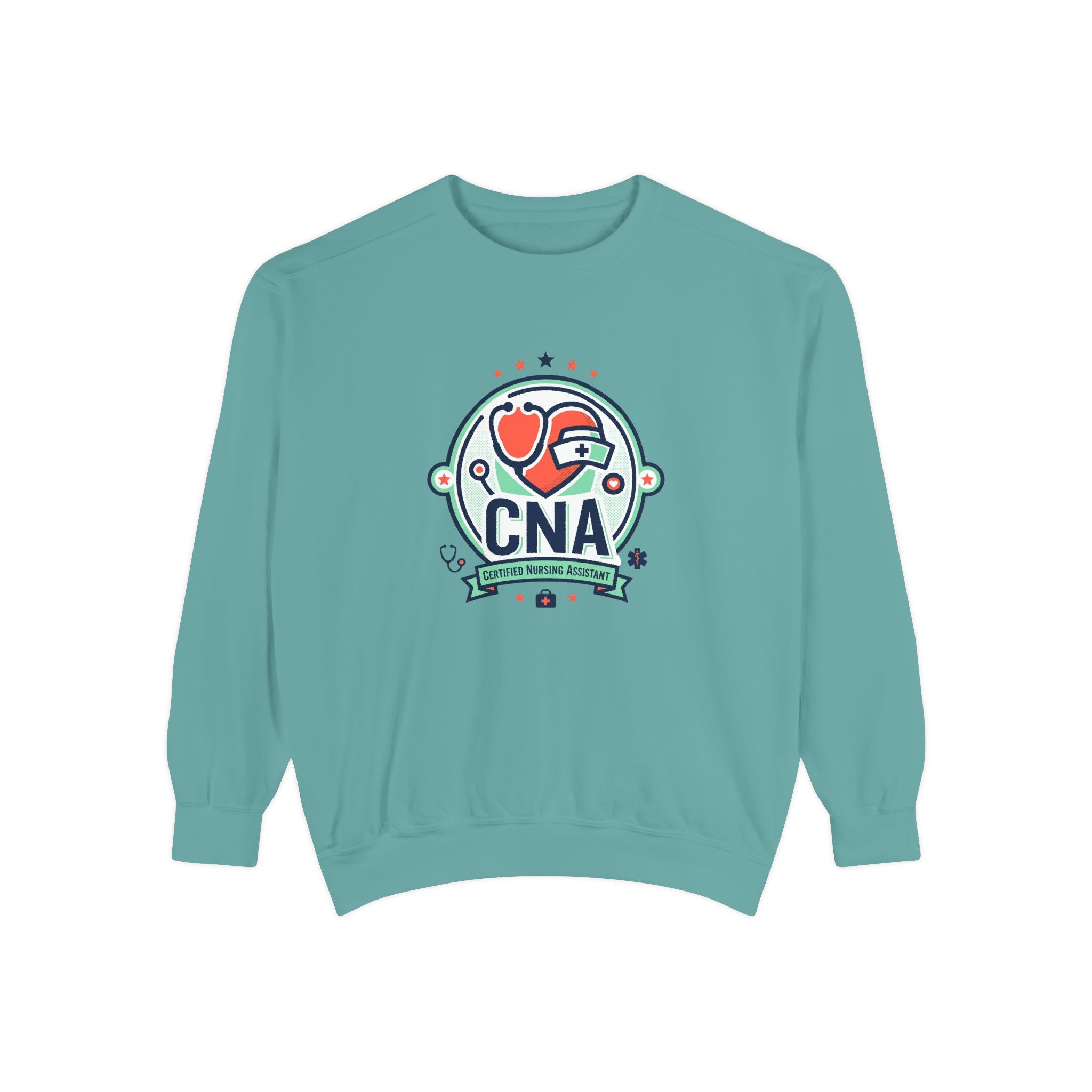 CNA Heart Stethoscope Sweatshirt — Certified Nursing Assistant Crewneck