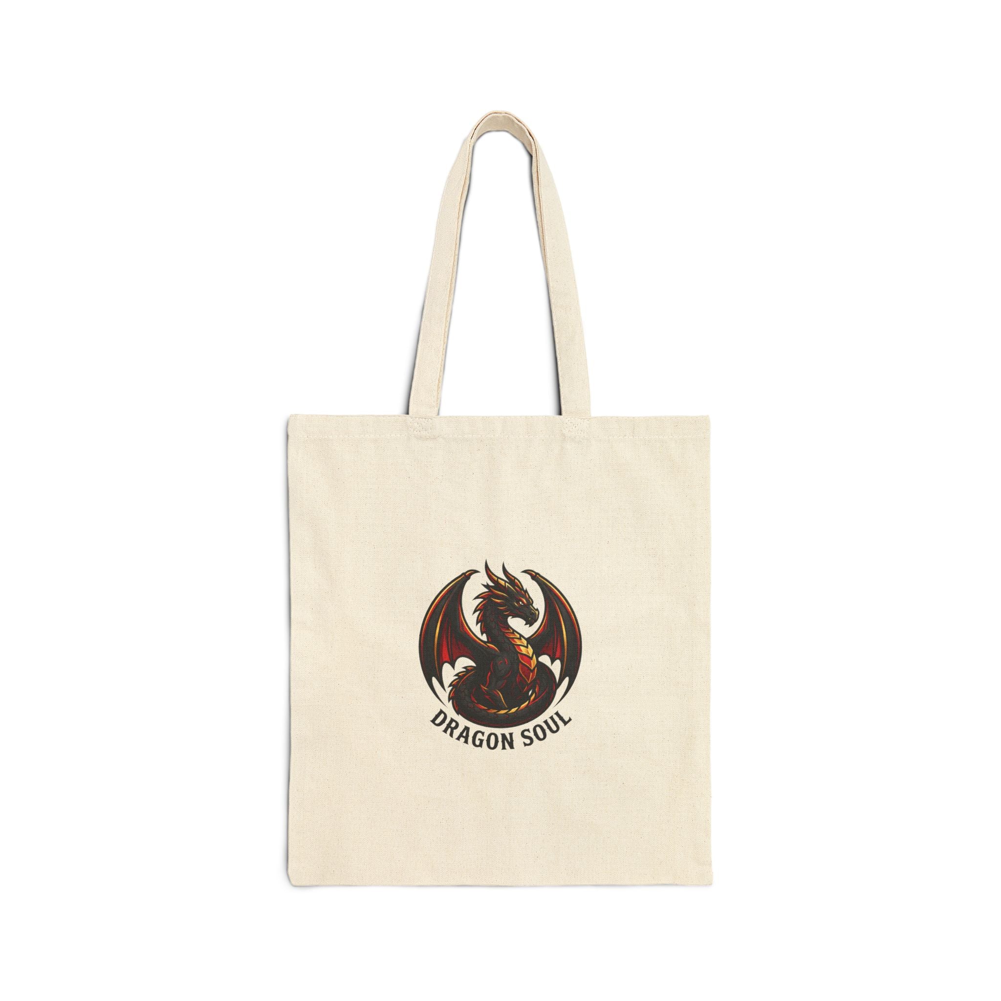Dragon Soul tote, dragon fantasy art, mythical creature, tattoo style