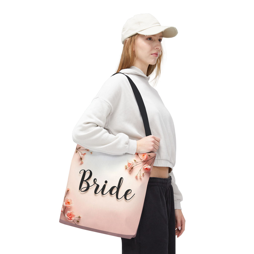 Bride Floral Tote Bag – Pink Bridal Shower & Bachelorette Gift