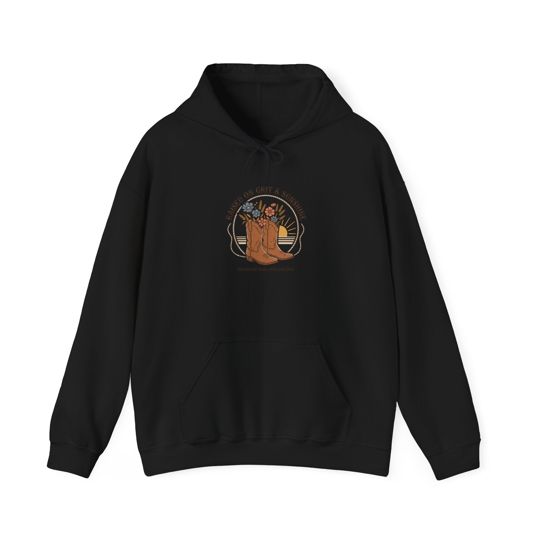Cowgirl Boots Floral Graphic Hoodie | western, rustic