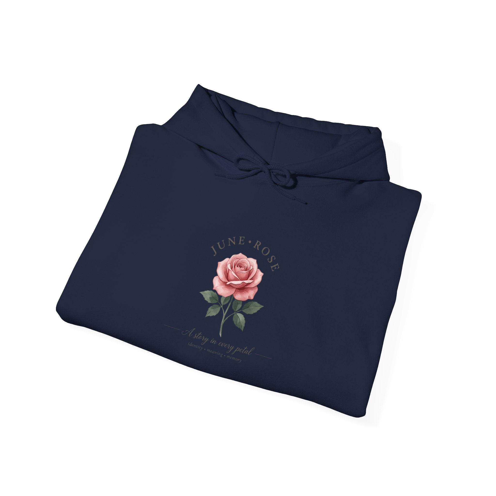 Birth Month Rose Hoodie | Birth Flower, Watercolor Botanical, Personalized
