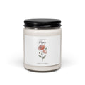 August Poppy Birth Month Candle | Botanical, Personalized Soy Candle