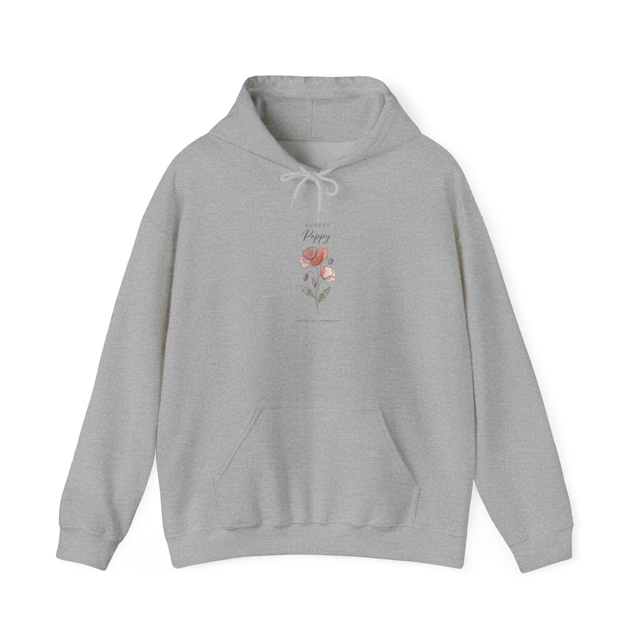 Birth Month Flower Hoodie | Personalized Botanical Watercolor, Custom Name