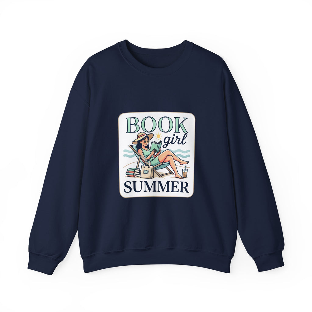 Book Girl Summer Crewneck Sweatshirt | BookTok, Reading Aesthetic