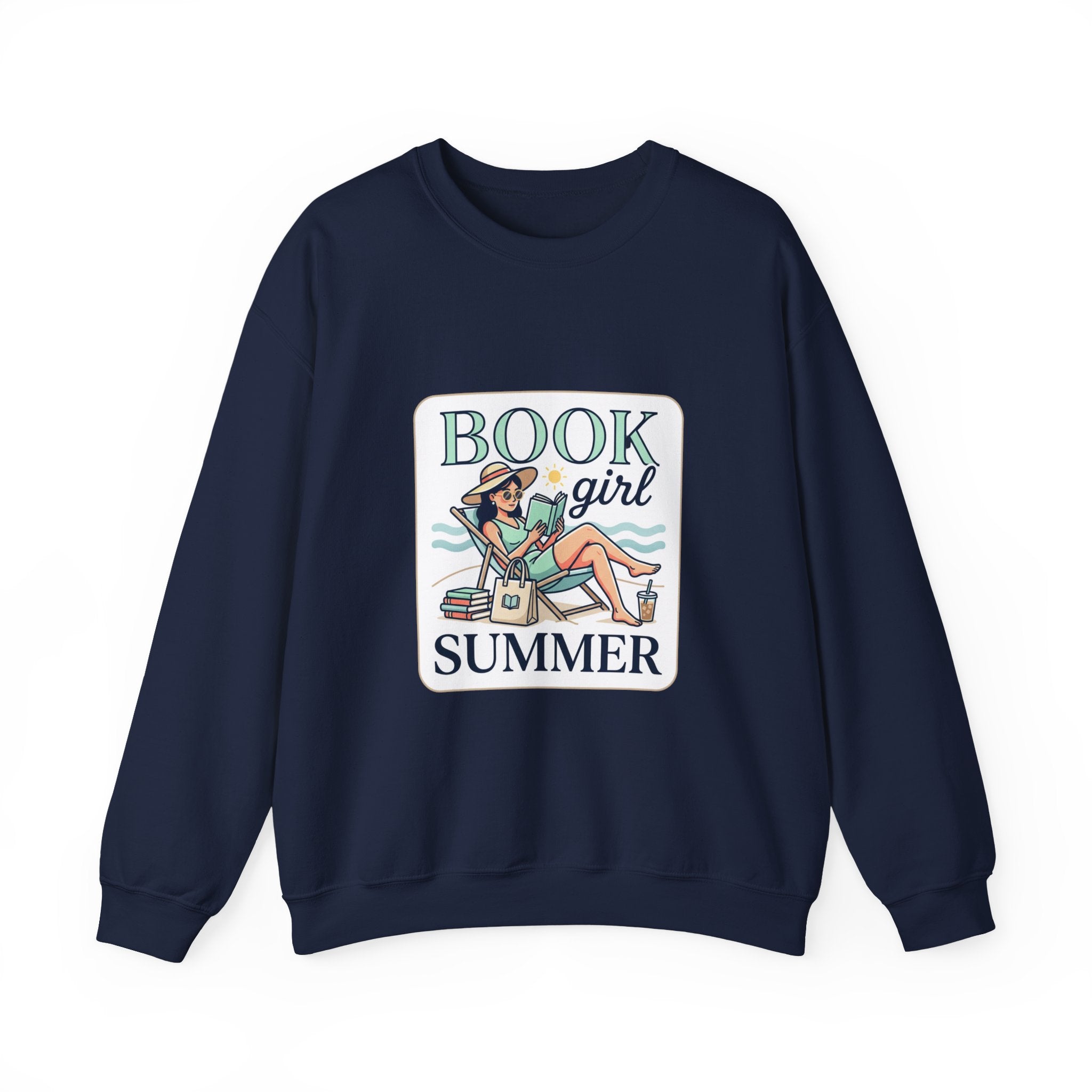 Book Girl Summer Crewneck Sweatshirt | BookTok, Reading Aesthetic