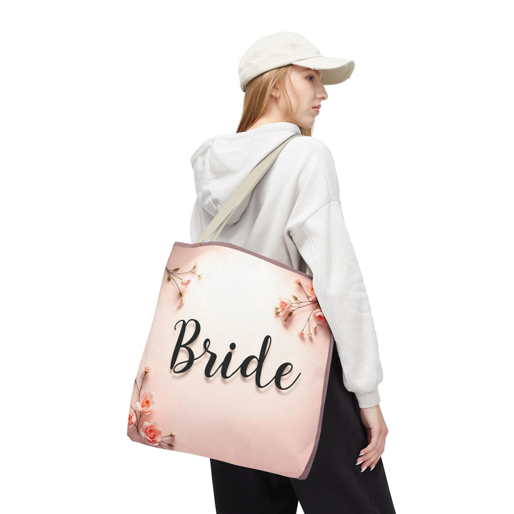 Bride Floral Tote Bag – Pink Bridal Shower & Bachelorette Gift