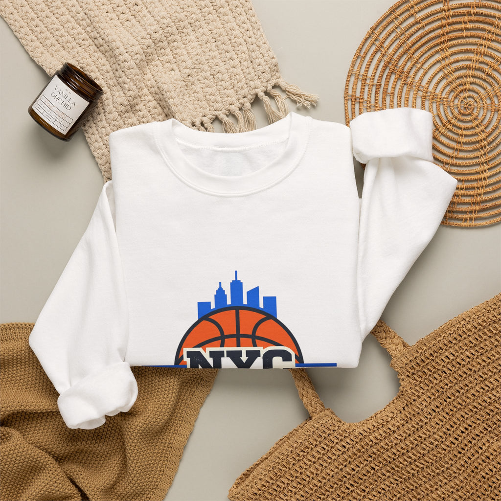 NYC Hoops Club Varsity Crewneck, city basketball, collegiate streetwear