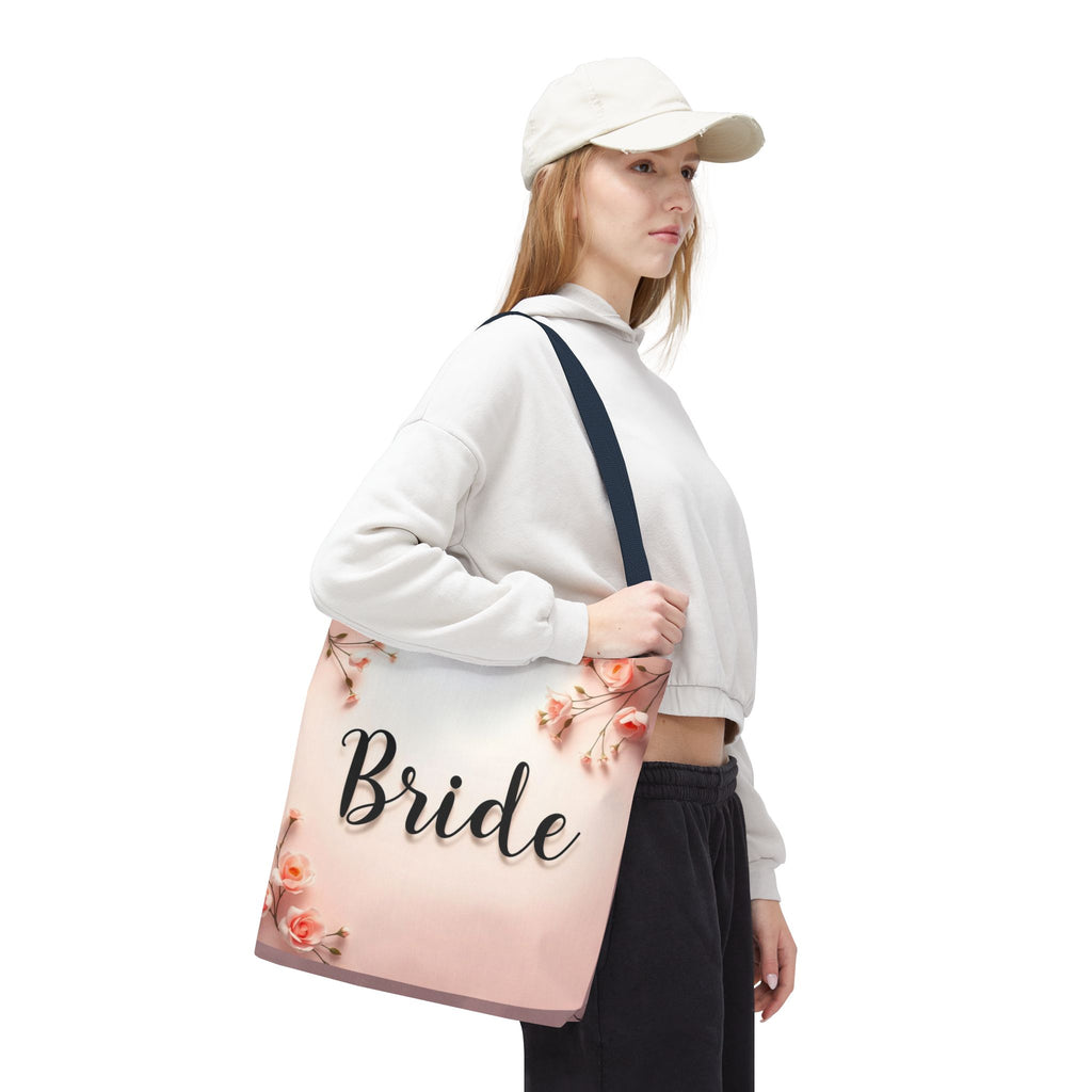 Bride Floral Tote Bag – Pink Bridal Shower & Bachelorette Gift