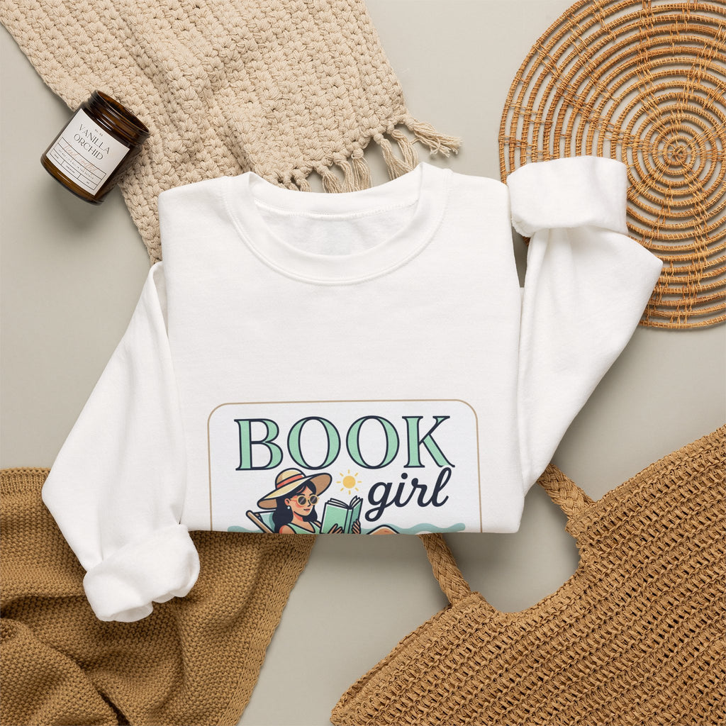Book Girl Summer Crewneck Sweatshirt | BookTok, Reading Aesthetic