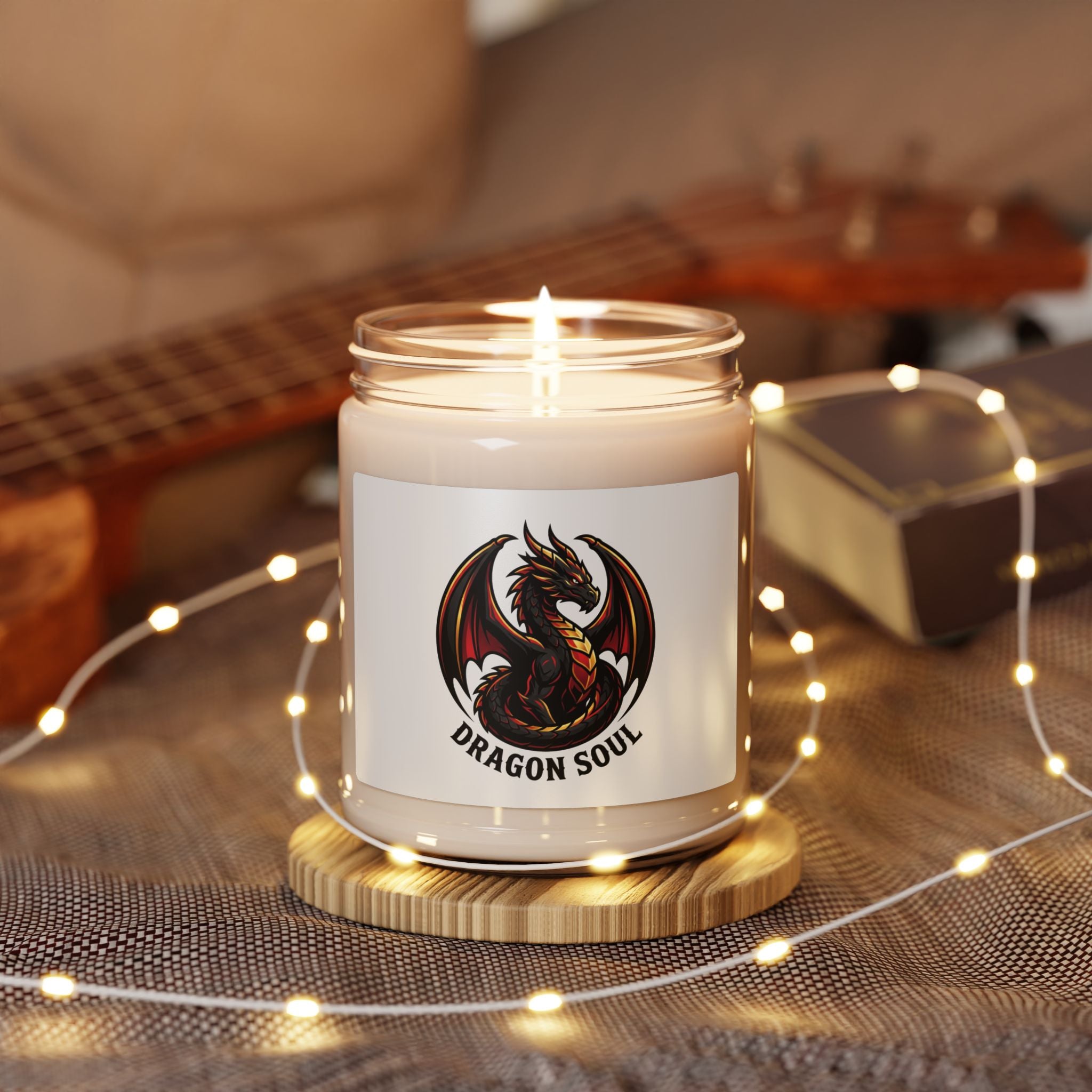 Dragon Soul Candle, fantasy dragon art, mythical creature, dark academia