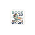 Book Girl Summer Kiss-Cut Stickers | BookTok, bookish summer aesthetic