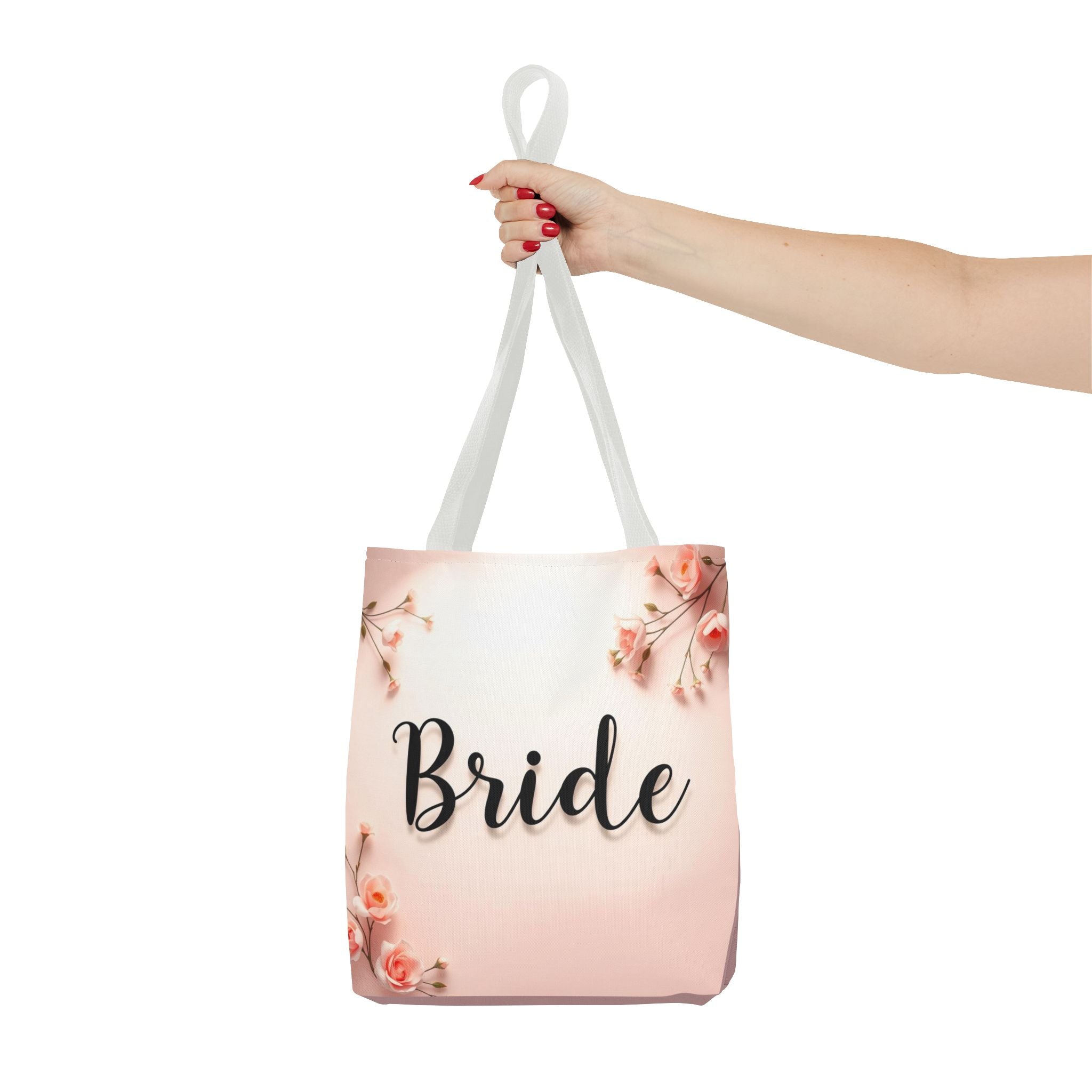 Bride Floral Tote Bag – Pink Bridal Shower & Bachelorette Gift