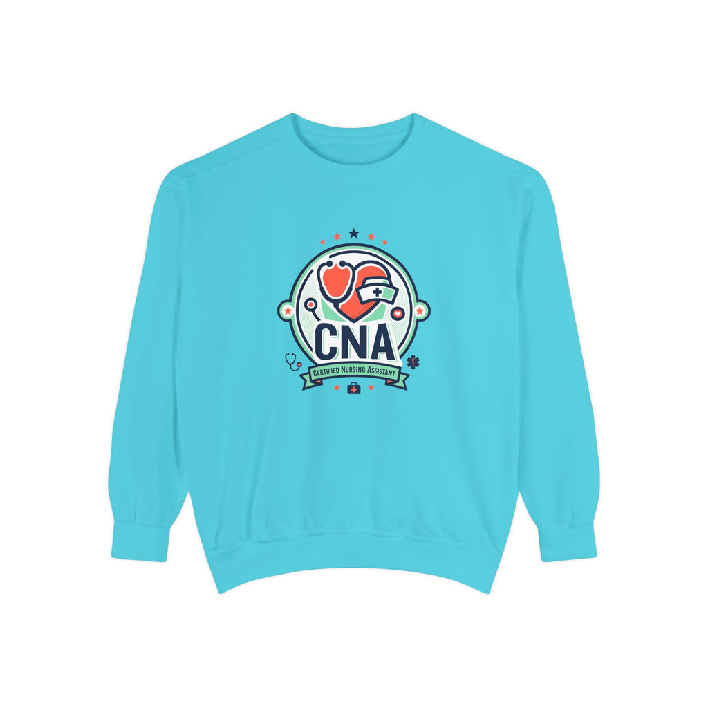 CNA Heart Stethoscope Sweatshirt — Certified Nursing Assistant Crewneck