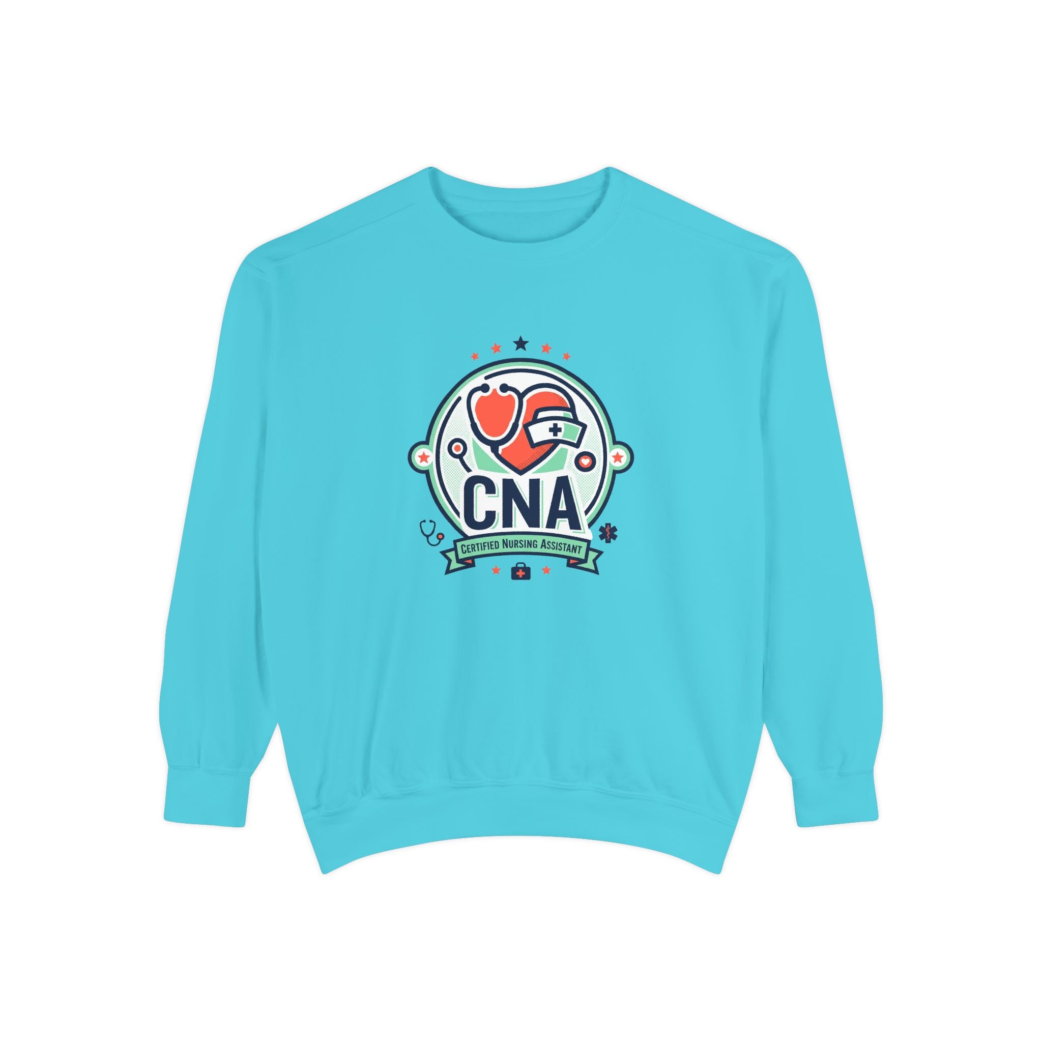 CNA Heart Stethoscope Sweatshirt — Certified Nursing Assistant Crewneck