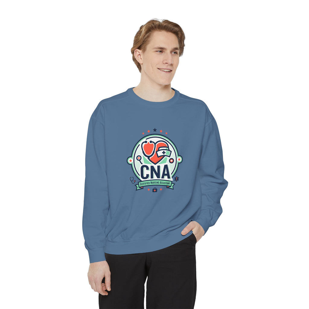 CNA Heart Stethoscope Sweatshirt — Certified Nursing Assistant Crewneck