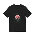June Rose Birth Month Flower Tee | Botanical Watercolor, Personalized Name
