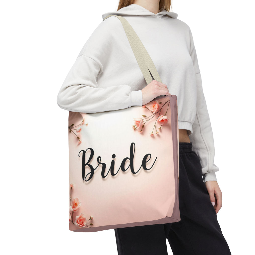 Bride Floral Tote Bag – Pink Bridal Shower & Bachelorette Gift