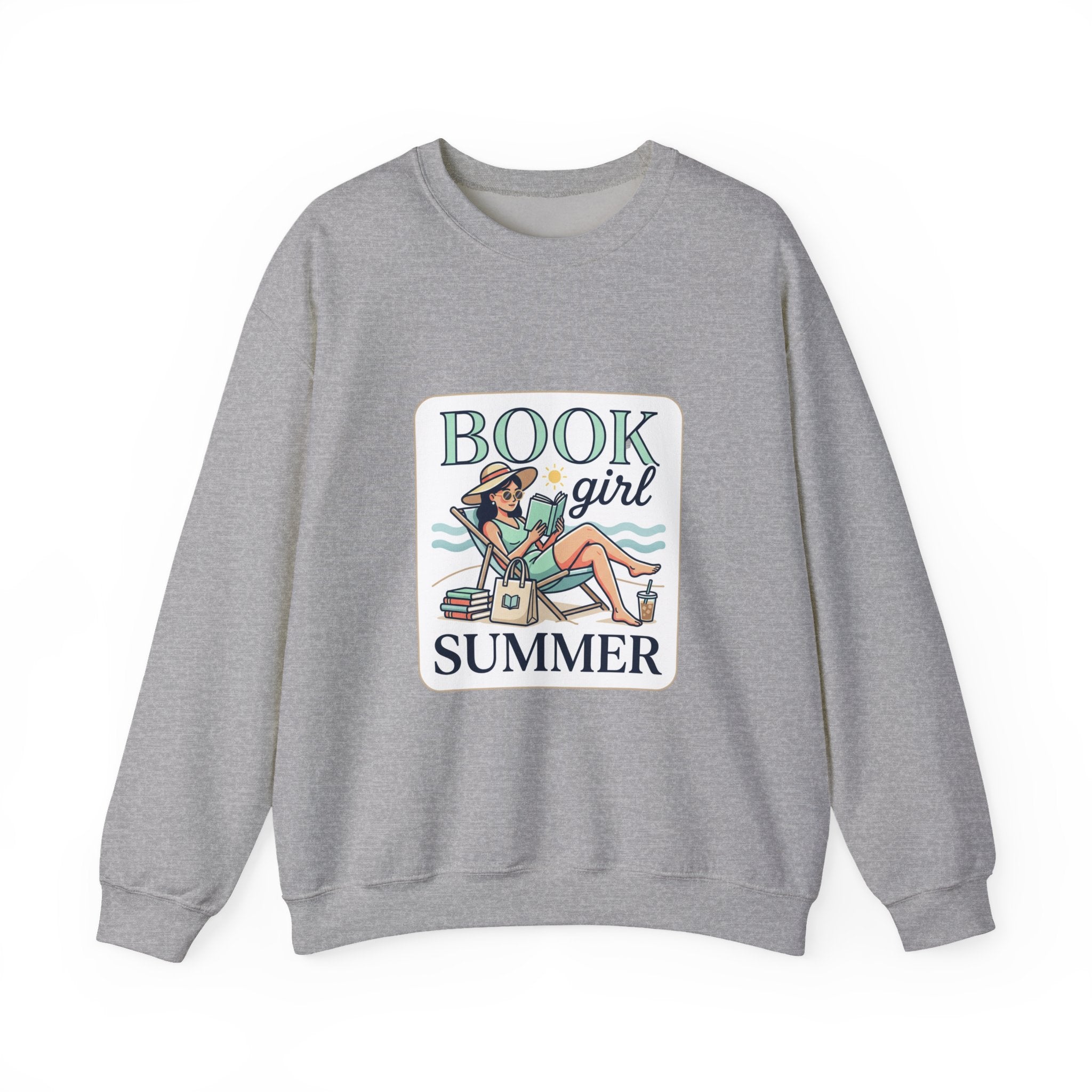 Book Girl Summer Crewneck Sweatshirt | BookTok, Reading Aesthetic