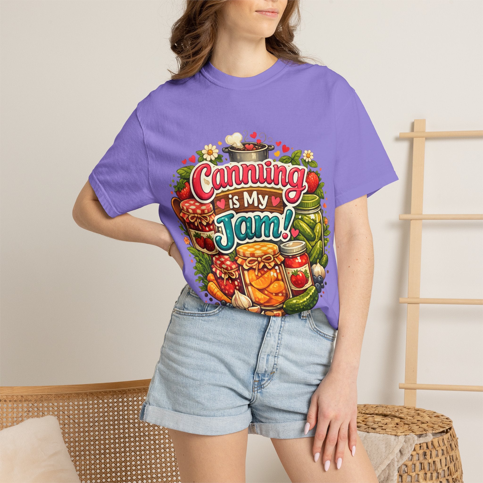 Canning Is My Jam T-Shirt — Retro Mason Jar Canning Shirt for Preservers & Gardeners