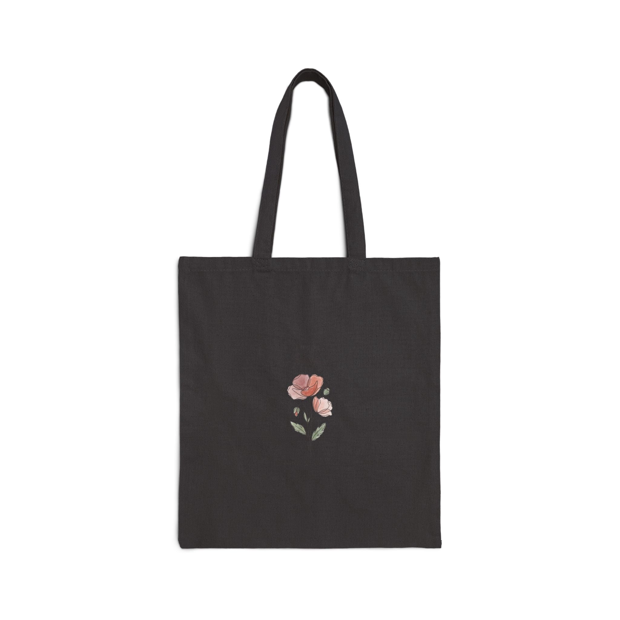 Birth Month Flower Tote | Personalized Botanical Watercolor, Custom Name