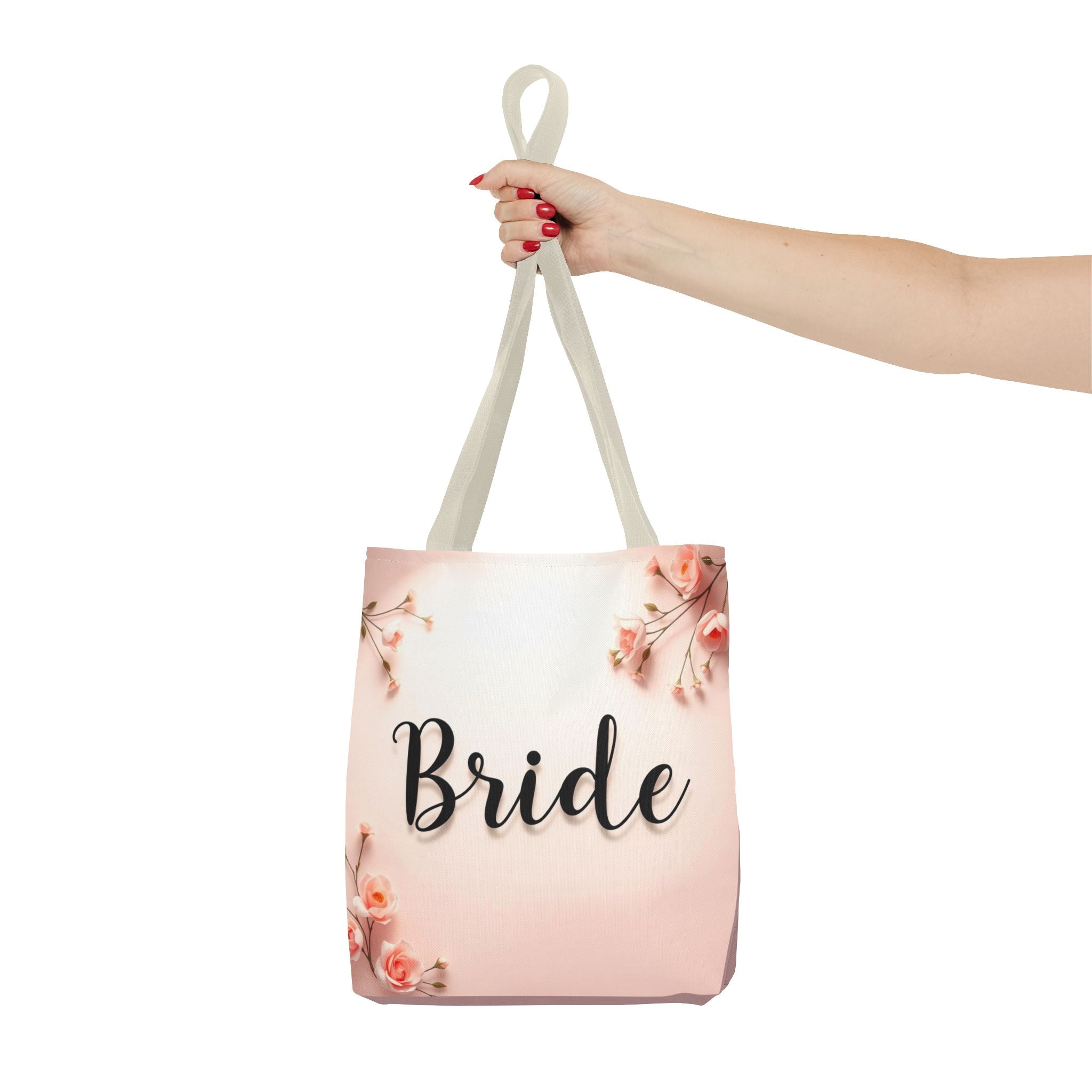 Bride Floral Tote Bag – Pink Bridal Shower & Bachelorette Gift