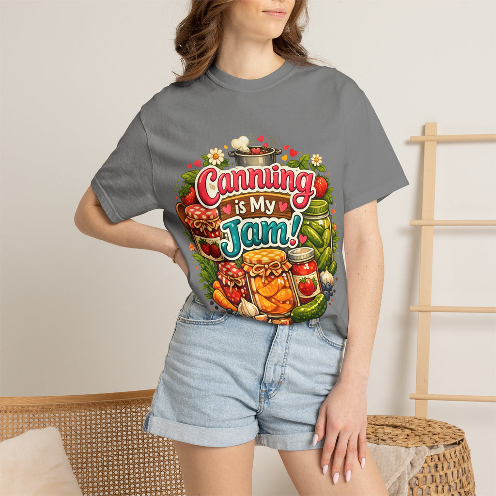 Canning Is My Jam T-Shirt — Retro Mason Jar Canning Shirt for Preservers & Gardeners
