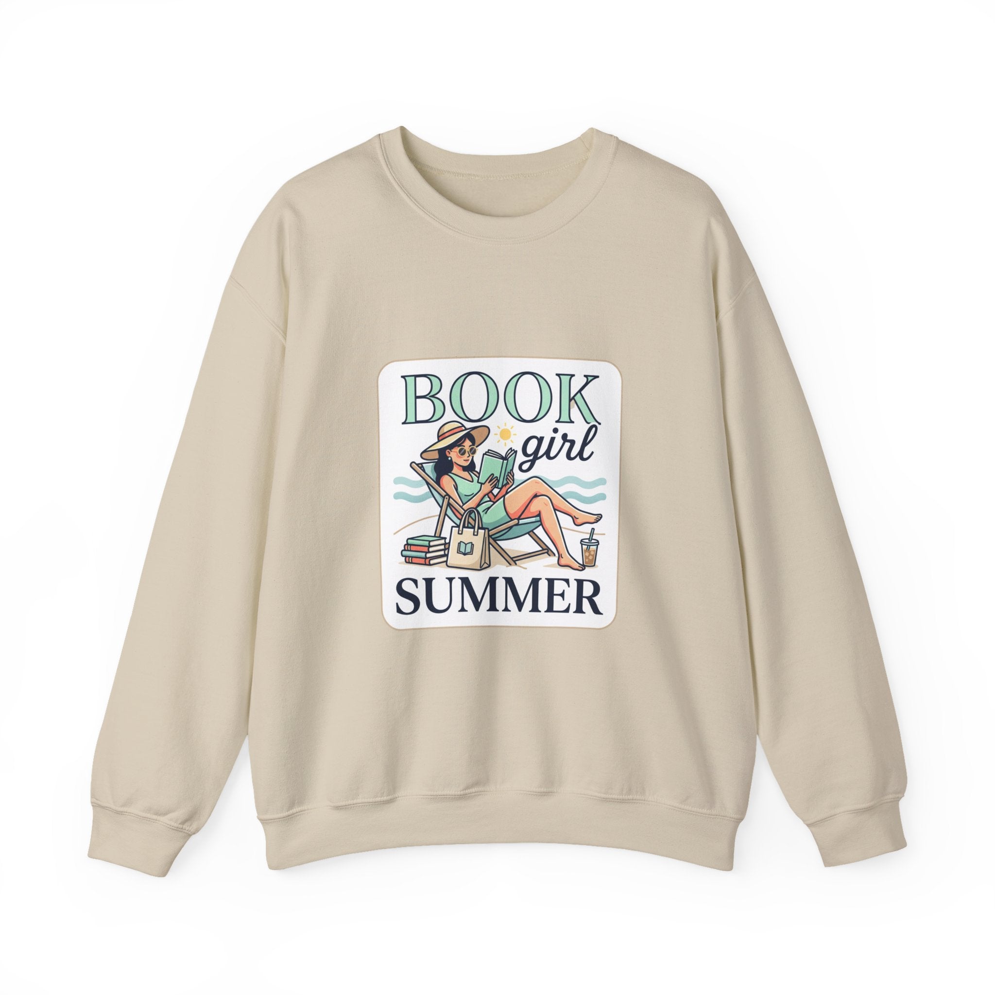 Book Girl Summer Crewneck Sweatshirt | BookTok, Reading Aesthetic