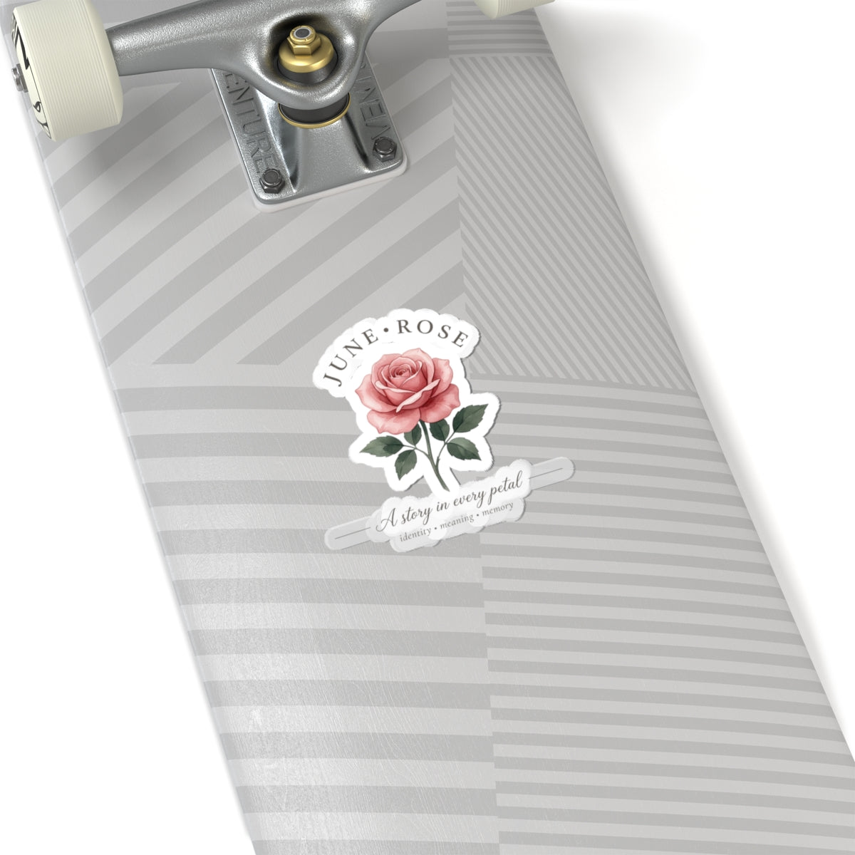 June Rose Botanical Sticker | Birth Month Flower, Watercolor, Personalized