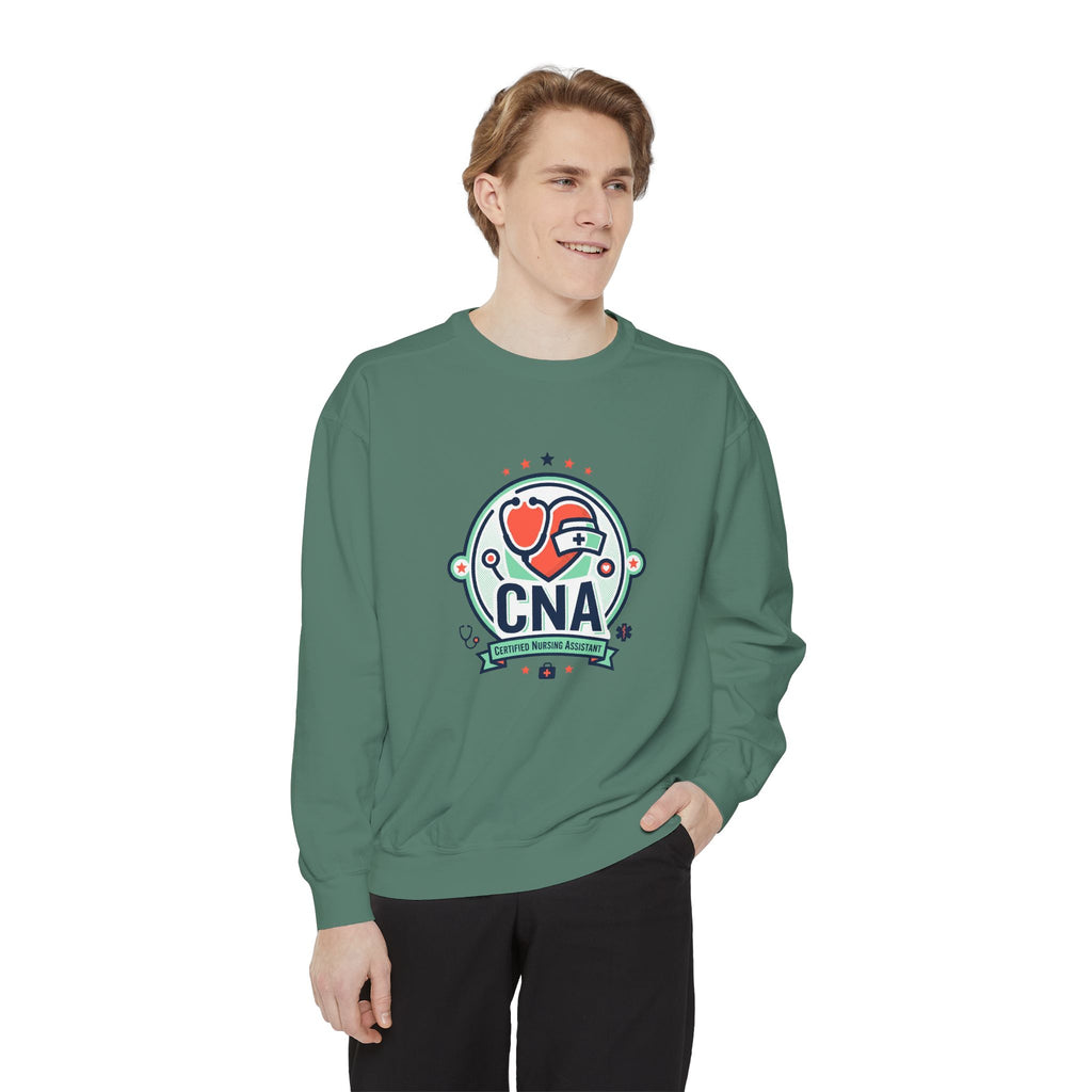 CNA Heart Stethoscope Sweatshirt — Certified Nursing Assistant Crewneck
