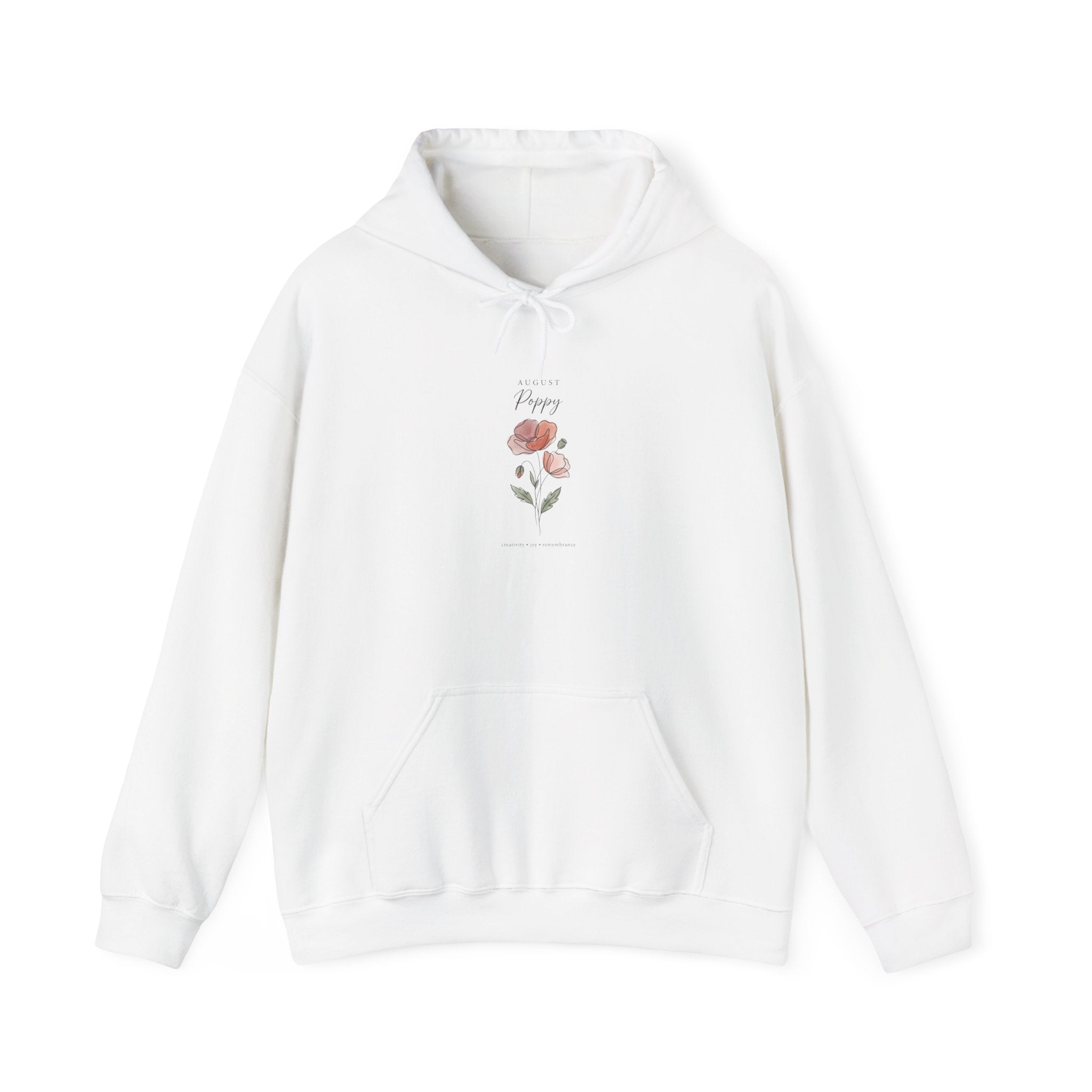 Birth Month Flower Hoodie | Personalized Botanical Watercolor, Custom Name