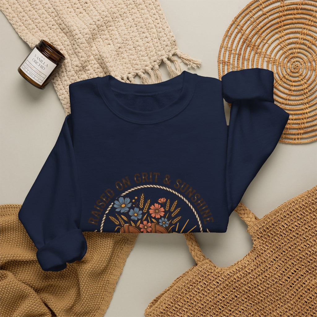 Raised on Grit & Sunshine Sweatshirt | Western Cowgirl Rustic Prairie
